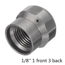 고압 분무기 압축1/8 1/4 3/8 1/2 암나사 고압 세척기 배수구 청소 노즐 하수구 제트, 02 1I8  1 front 3 back, 02 1I8  1 front 3 back