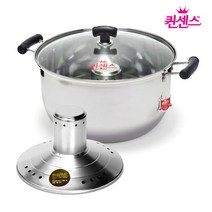 빨래삶는냄비 스텐스팀빨래솥 삶숙이통 찜기 32 34cm, 단품, 퀸센스빨래솥30cm