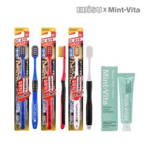 [EBISU]칫솔 프리미엄G케어 3개 민트비타치약 오리지날브레스케어 40g 1개, 없음
