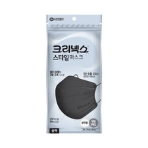 크리넥스 스타일 블랙 마스크 대형 3P, 2개