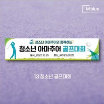 엠블루06 스포츠 배구 테니스 댄스스포츠 발레 요가 골프 피겨스케이트 복싱 폴댄스 축구 생활체육 동호회 회원모집 대회 행사 현수막, 13_청소년골프대회