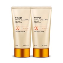 [달]__더페이스샵 파워 롱래스팅 선크림 대용량 + 사은품 머리끈증정, //[달]_80ml (대용량)__2개//