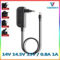 14V 14.5V 15V 0.8A 1A 전원 어댑터 5.5x2.1MM DC 안정화 코드, 02 US_01 14V_02 1A
