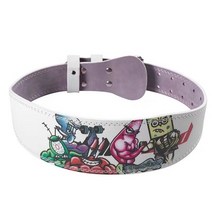 중량벨트 딥벨트 풀업 턱걸이 딥스 PU 피트니스 리프팅 벨트 역도 체육관 보디 빌딩 바벨 파워 벨티 트레이, 01 white_03 L