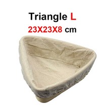 가정용 제빵 발효기 자연 등나무 빵 교정 바구니 수제 고리 버들 세공 베이킹 그릇 반죽 발, 21 Triangle 23X23X8