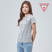 [게스] 여성 미니삼각로고 반팔티 OM2K0561