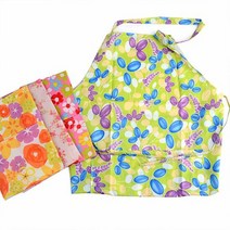 다용도 앞치마 X2개 PVC 방수원단 랜덤발송 미술 작업, 단품