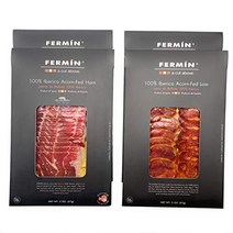 Pure Bellota Iberico Ham & Loin Premium Quality Hand Carved Style 100% Iberico Pata Negra 4 Pac, 1