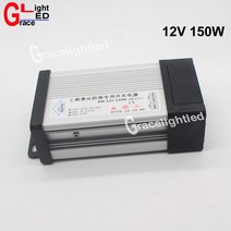 LED 야외 방수 전원 공급 장치 DC12V 12.5A 150W 드라이버 조명 변압기 AC 220V 230V 240V 입력