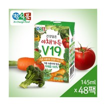 베지밀 정식품 건강 담은 야채가득 V19 145mlx48팩, 48팩, 145ml