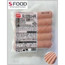 [SFOOD] 소고기 22% 돼지고기 70% 에쓰푸드 보스턴핫소세지 300g 9-20EA(냉동)_치즈왕자, 13팩