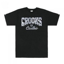 [롤스트릿] 크룩스앤캐슬 INKED CORE LOGO SS TEE - BLK(1540706