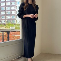 나나쿠스 타이밍 플리츠 원피스 데일리 롱원피스