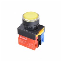 1A1B 푸쉬온 스위치 자동복귀리턴 트랜스부착형 220V AC LED 22mm NS22-BEM-L2A1A1B, 화이트 [NS22-BEM-L2AW1A1B]