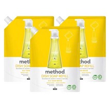 메소드 주방세제 레몬민트 리필 1000mL 3개, 메소드 주방세제 리필1000ml 레