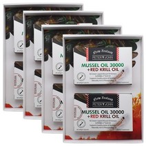 뉴질랜드 피터앤존 초록홍합 초록입홍합 오일 30000mg+크릴오일 120캡슐 1개(60캡슐 2개 선물박스)+사은품, 120캡슐 4개