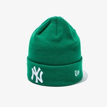 [백화점매장 정품출고] 뉴에라 비니 모자 MLB 리그 베이직 커프 뉴욕 양키스 켈리 그린