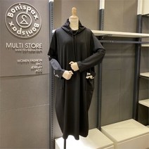 보니스팍스 NC02 터틀넥 프린트 저지 원피스 B18OP010