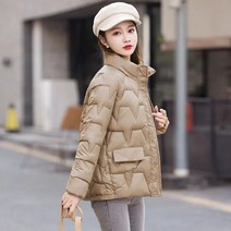 짧은 파카 스탠드 칼라 다운 코튼 재킷 여성용 2022 겨울 새로운 느슨한 패딩 재킷 패션 야생 가을 코트 경량
