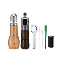 가죽 바느질 Awl 스레드 키트 DIY 수동 재봉틀 빠른 Stitcher 공예 Shoemaker 캔버스 수리 도구455505 L4, 05 50m Waxed Thread Set455505