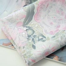 자투리 대폭 방수원단 로맨틱로즈 연핑크