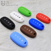 JS automotive 현대 신형 스마트키 젤리 실리콘 키케이스 키커버 키링 키지갑 키홀더, 블루