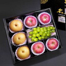 [초록자연] 명품 혼합 1호 과일선물세트(사과4+배3+샤인머스캣1)