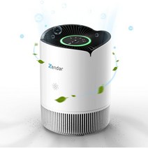 침실 가정용 Zendar 공기 청정기 H13 True HEPA 음이온 이온화 장치 효과적으로 99.97% 입자 제거 유효 범위 969ft² 28dB 수면 모드 자동 KJ158F-, negative ion air purifier