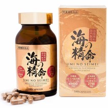 우미노 세이메이 고농축 후코이단 308mg 180캡슐 미역귀 효능 후고이단