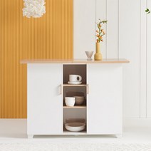 아트박스/히트디자인 F4591 냉장고형 수납홈바 1200 5colors, 03_화이트-오크