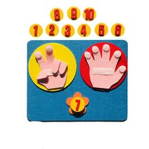 몬테소리 교육용 손가락 숫자 계산 장난감 어린이용 보조 DIY 공예 1-10 학습 완구, 02 a