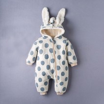 강아지 점프 슈트 점프수트 컬러 코튼 퀼트 플리스 남아 및 따뜻한 겨울 롬퍼 옷 신생아, 04 Y4_03 80(6-12M)