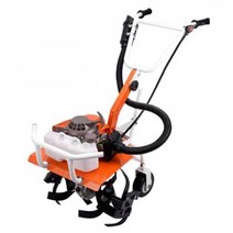 미니 경작기 경운기 로타리 텃밭 농사 농기계농업용, 2행정  경운기 + 노면 파쇄 휠