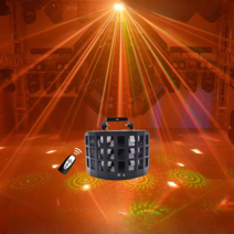 특수 LED 레이저 조명 무대 행사용 3단 라이트 플래시, 3단(LED+레이저)나비등흰색리모콘동영상모델