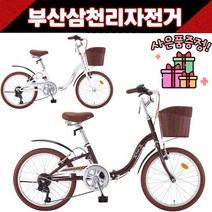 삼천리 2021프리즘 20인치 미니벨로 접이식 폴딩자전거 / 사은품증정, (2022) 브라운