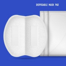 럭키유통 마스크 일회용 리필 패드(10매) 멜트블로운 부직포필터, 사과모양 리필필터(50매)