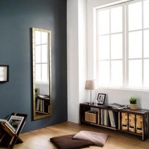 아트박스/디센 제노 슬림 메탈 벽걸이 전신 거울, 브론즈