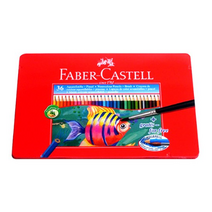 파버카스텔 수채 틴케이스 색연필, 36색, 18개