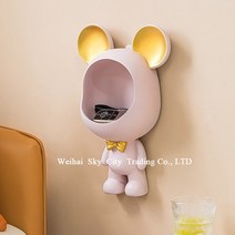 벽걸이 수납 선반 침실 방 벽 열쇠 수납 선반 장식 침대 머리맡 배경 벽면 걸이, 오렌지