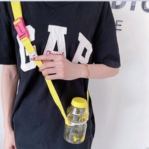 어린이 물병 스트랩 음료수 고리, 핑크