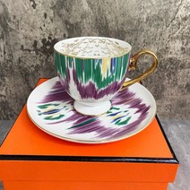 카페커피잔 예쁜커피잔 엣지 찻잔세트 우아한 스타일 케이터링 뼈 중국 컵 멀티 간단한 세라믹 커피 컵과 접시 세트 2 상자, 답 9