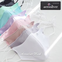 더뷰렛 여름 쿨 면 마스크 효성 에어로실버 필터교체형 UV차단 항균 천 선물