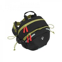 등산가방 Jandiklee 하이킹 사이클링 크로스컨트리 스키 등산 애견 훈련용 병 홀더가 있는 라지 9리터 웨이스트 백 블랙 그린 25x24x15 cm