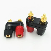 듀얼 더블 바인딩포스트 1개 4mm 바나나플러그 바나나짹 바나나단자 Socket Connector Binding Post for Amplifier Speaker Terminal