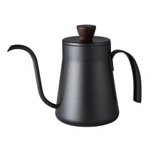 모카포트 인덕션 동주전자 핸드드립 스테인레스 바리스타 드립 주전자 400ml 미니 스틸, 뚜껑 포함