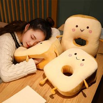 사무실 책상 엎드려자는 캐릭터 낮잠 베개, 웃음, 웃음