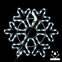 LED 논네온 눈결정 눈꽃 대형 30cm 50cm 70cm 야외 크리스마스 조명장식 방수가능, LED 눈결정 30cm