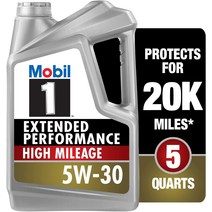 모빌원 Mobil 1 익스텐드 퍼포먼스 연비개선 합성 모터 오일 5W-30 5쿼트, 5개