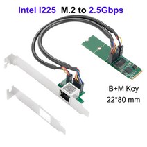 와이파이 네트워크 네트워킹 인텔 I225 칩 100/1000M/2500M RJ45 어댑터 PCIe PCI Express 2.5g 기가비트 Etherent Lan 카드