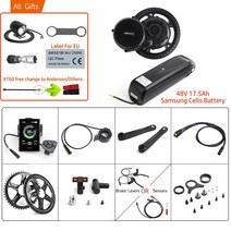 미니 벨로 접이식 전기자전거 48V 750W 중반 드라이브 BBS02B EBIKE 모터 키트 175Ah 삼성 셀 리튬 배터리 전기 자전거 완전한 변환, 7.52T DPC18 Display - 브레이크 레버